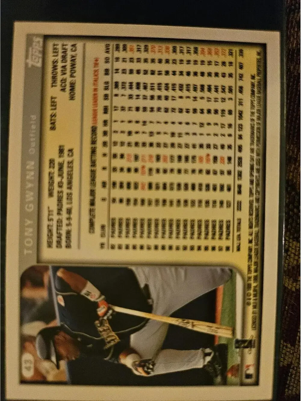 Tony Gwynn - HOF - 1999 Topps Opening Day #42 - Padres - RAW mint - Picture 2 of 2